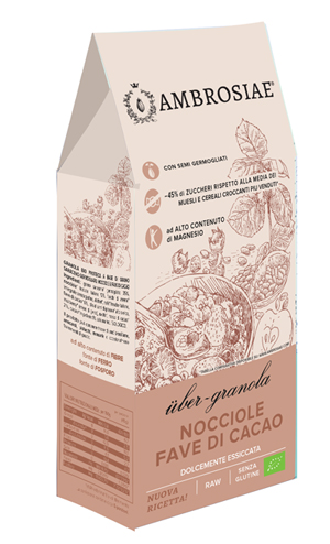UBERGRANOLA NOCCIOLE/FAVE DI CACAO 250 G - Farmacia Dott. Pasquale Russo