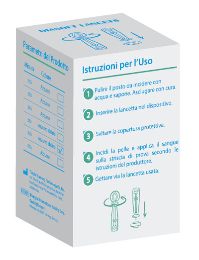 LANCETTE PUNGIDITO DIASOFT LANCET 25 PEZZI - Farmacia Dott. Pasquale Russo