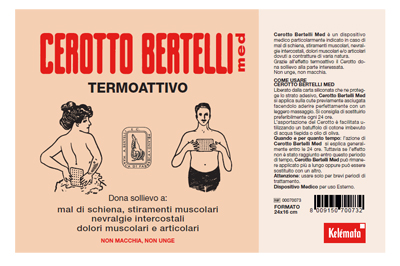 BERTELLI CEROTTO MED GRANDE 24 X 16 CM - Farmacia Dott. Pasquale Russo