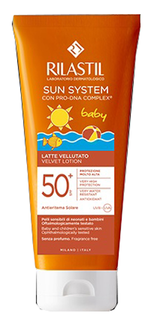 RILASTIL SUN PPT SPF 50+ BABY LATTE VELLUTO 200 ML - Farmacia Dott. Pasquale Russo