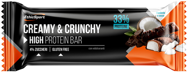 CREAMY&CRUNCHY BARRETTA PROTEICA FONDENTE/COCCO 30 G - Farmacia Dott. Pasquale Russo