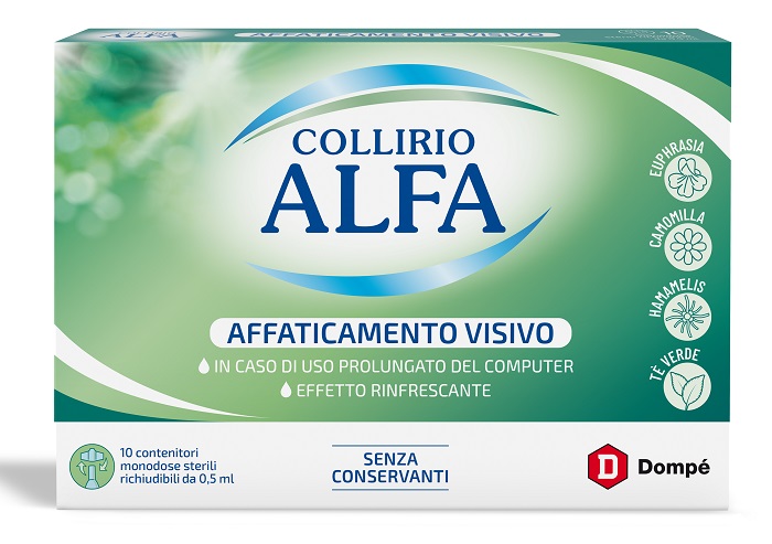 COLLIRIO ALFA AFFATICAMENTO VISIVO 10 PEZZI MONODOSE - Farmacia Dott. Pasquale Russo