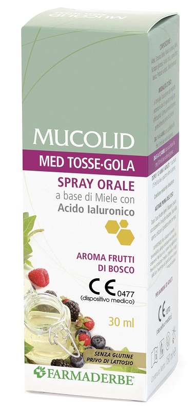 MUCOLID MED TOSSE GOLA SPRAY ORALE 30 ML AROMA FRUTTI DI BOSCO - Farmacia Dott. Pasquale Russo