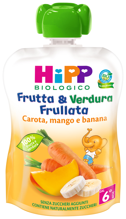 HIPP BIO FRUTTA & VERDURA CAROTA MANGO BANANA 90 G - Farmacia Dott. Pasquale Russo