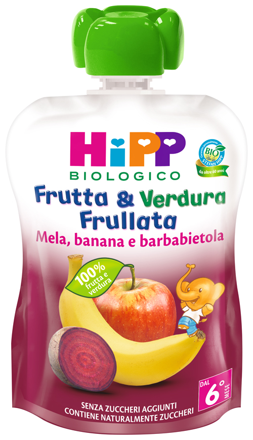 HIPP BIO FRUTTA & VERDURA MELA BANANA BARBABIETOLA 90 G - Farmacia Dott. Pasquale Russo