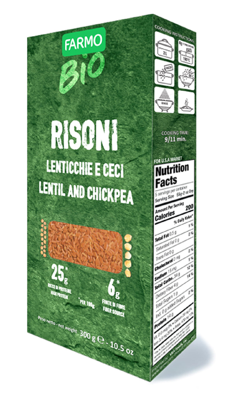 FARMO BIO RISONI LENTICCHIE E CECI 300 G - Farmacia Dott. Pasquale Russo