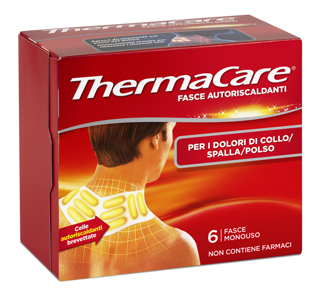 FASCE AUTORISCALDANTI A CALORE TERAPEUTICO THERMACARE COLLO/SPALLA/POLSO 6 PEZZI - Farmacia Dott. Pasquale Russo