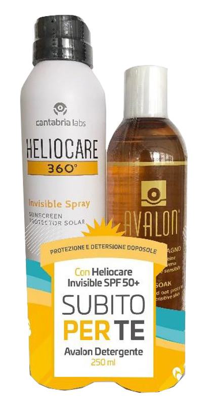 HELIOCARE INVISIBLE SPRAY 50+ 200 ML + C/AVALON 250 ML - Farmacia Dott. Pasquale Russo
