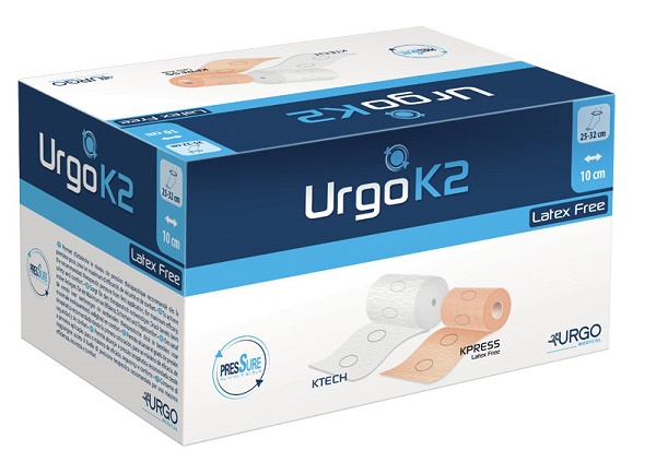 BENDAGGIO URGOK2 LATEX FREE KIT BENDAGGIO T2 CAVIGLIA 25-32 2 PEZZI 10 CM - Farmacia Dott. Pasquale Russo