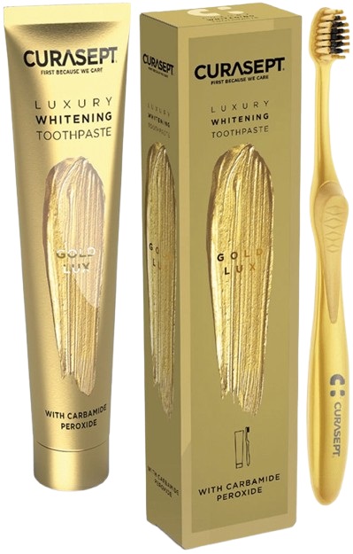 CURASEPT GOLD LUXURY WHITENING DENTIFRICIO 75 ML - Farmacia Dott. Pasquale Russo