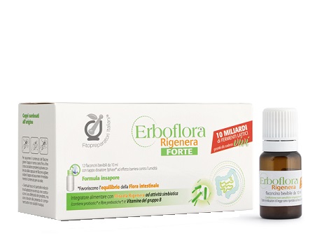 FITOPREPARATORI ITALIANI ERBOFLORA RIGENERA FORTE 12 FLACONCINI DA 10 ML - Farmacia Dott. Pasquale Russo