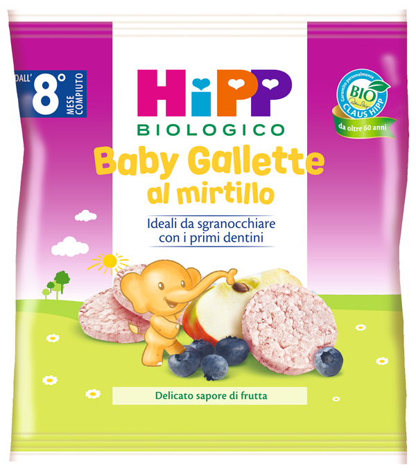 HIPP BABY GALLETTE DI RISO AL MIRTILLO 30 G - Farmacia Dott. Pasquale Russo