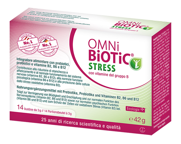 OMNI BIOTIC STRESS VITAMINE GRUPPO B 14 BUSTINE DA 3 G - Farmacia Dott. Pasquale Russo