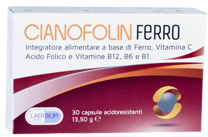 CIANOFOLIN FERRO 30 CAPSULE - Farmacia Dott. Pasquale Russo