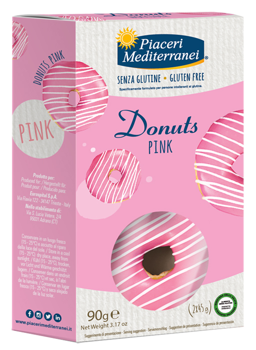 PIACERI MEDITERRANEI DONUTS PINK 90 G - Farmacia Dott. Pasquale Russo