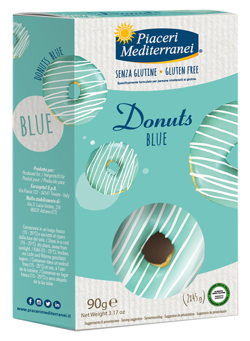 PIACERI MEDITERRANEI DONUTS BLUE 90 G - Farmacia Dott. Pasquale Russo