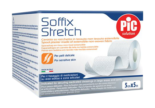 CEROTTO IN ROCCHETTO SOFFIX STRETCH 5X500 CM CON FUSTELLA - Farmacia Dott. Pasquale Russo