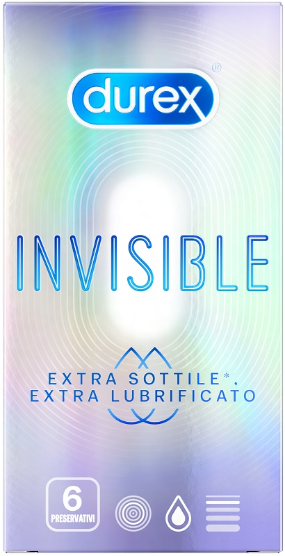 DUREX INVISIBLE EXTRA LUBRIFICATO 6 PEZZI - Farmacia Dott. Pasquale Russo