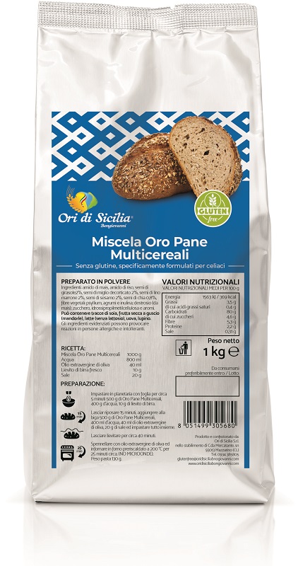 ORI DI SICILIA MIX ORO PANE MULTICEREALI 1 KG - Farmacia Dott. Pasquale Russo