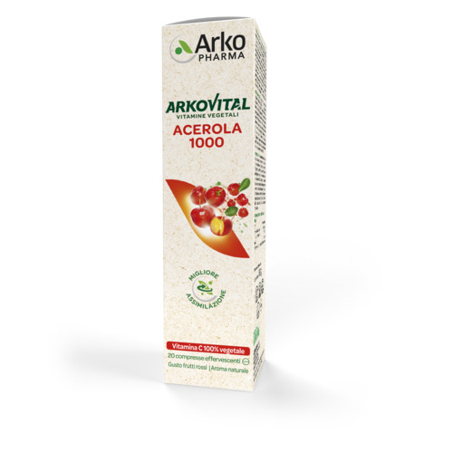 ARKOVITAL ACEROLA 1000 EFFERVESCENTE 20 COMPRESSE - Farmacia Dott. Pasquale Russo