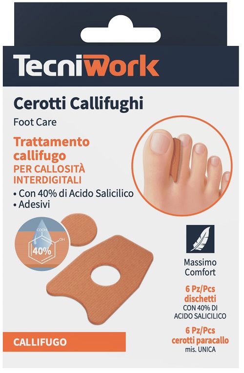 CEROTTO CALLIFUGO INTERDIGITALE 6 PEZZI + 6 DISCHETTI - Farmacia Dott. Pasquale Russo