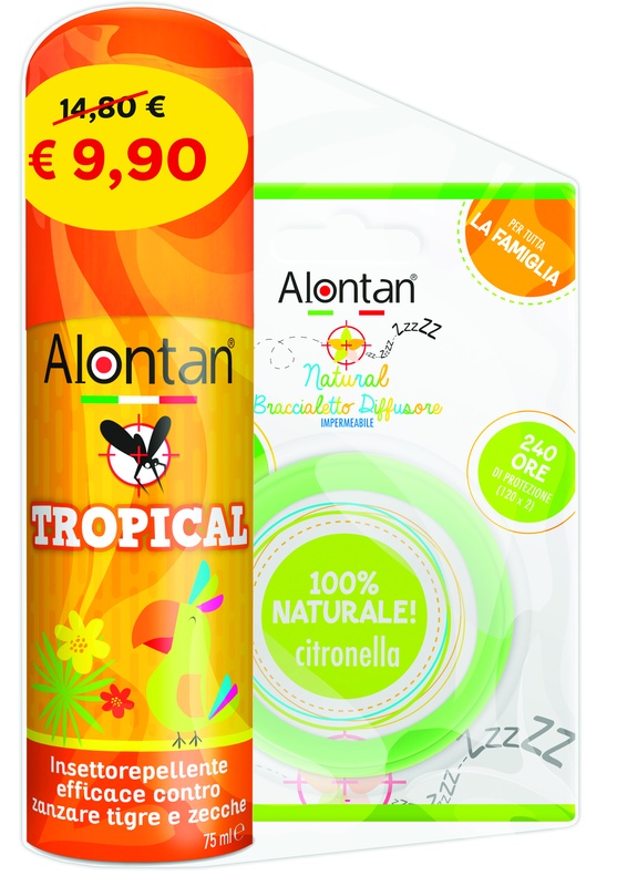 BI PACK TROPICAL SPRAY 75 ML + BRACCIALETTO DIFFUSORE - Farmacia Dott. Pasquale Russo