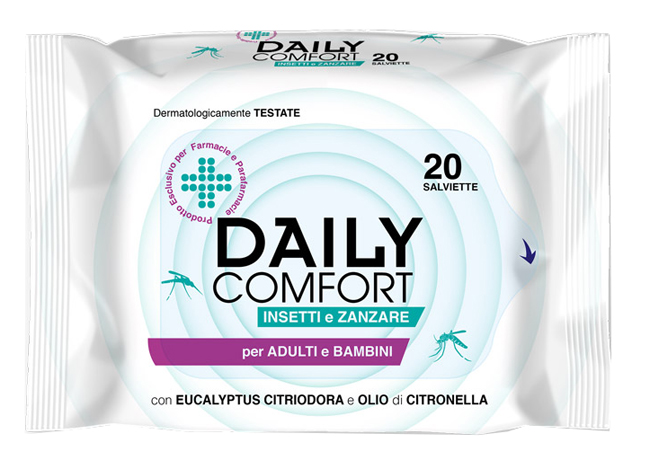 DAILY COMFORT ANTIZANZARE SALVIETTE 20 PEZZI - Farmacia Dott. Pasquale Russo
