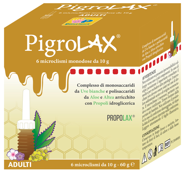 MICROCLISMA PIGROLAX ADULTI 6 X 10 G - Farmacia Dott. Pasquale Russo