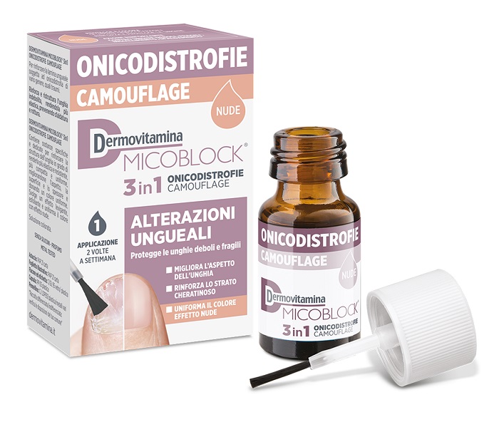 DERMOVITAMINA MICOBLOCK 3 IN 1 ONICODISTROFIE CAMOUFLAGE 8 ML NUDE - Farmacia Dott. Pasquale Russo