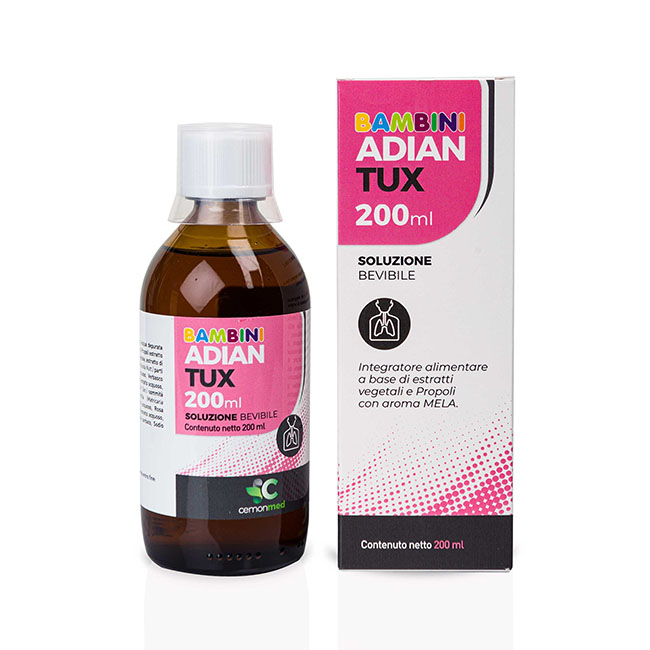 CEMONMED ADIANTUX BAMBINI SOLUZIONE BEVIBILE 200 ML - Farmacia Dott. Pasquale Russo