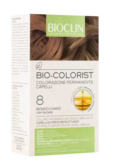 BIOCLIN BIO COLOR FAST&PERFECTION 8,0 BIONDO CHIARO CREMA COLORANTE 60 ML + RIVELATORE IN CREMA 60 ML + BIO COLOR SHAMPOO 10 ML + BIO COLOR MASCHERA 10 ML - Farmacia Dott. Pasquale Russo