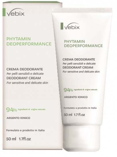 VEBIX PHYTAMIN E DEO PERFORMANCE CREMA DEO 72H-50ML SALI DI ARGENTO - Farmacia Dott. Pasquale Russo