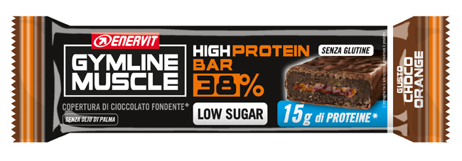 ENERVIT GYMLINE PROTEIN BAR 38% BARRETTA CIOCCOLATO-ARANCIA 40 G - Farmacia Dott. Pasquale Russo