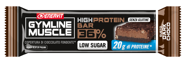 ENERVIT GYMLINE PROTEIN BAR 36% BARRETTA DARK CHOCOLATE 55 G - Farmacia Dott. Pasquale Russo