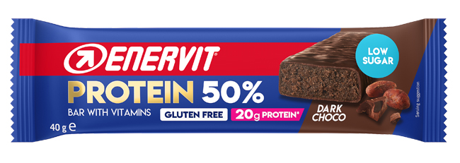 ENERVIT SPORT PROTEIN BAR 50% BARRETTA DARK CHOCOLATE 40 G - Farmacia Dott. Pasquale Russo