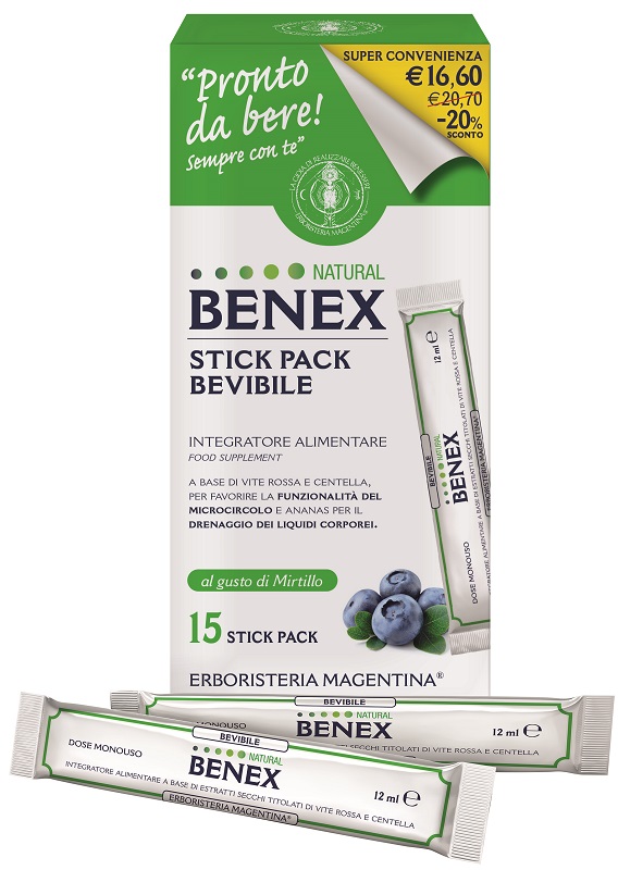 BENEX BEVIBILE 15 STICK DA 12 ML TAGLIO PREZZO - Farmacia Dott. Pasquale Russo