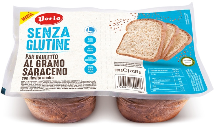 DORIA PAN BAULETTO GRANO SARACENO 2 PEZZI DA 175 G - Farmacia Dott. Pasquale Russo