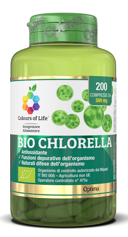 COLOURS OF LIFE BIO CHLORELLA 200 COMPRESSE COLOURS OF LIFE - Farmacia Dott. Pasquale Russo