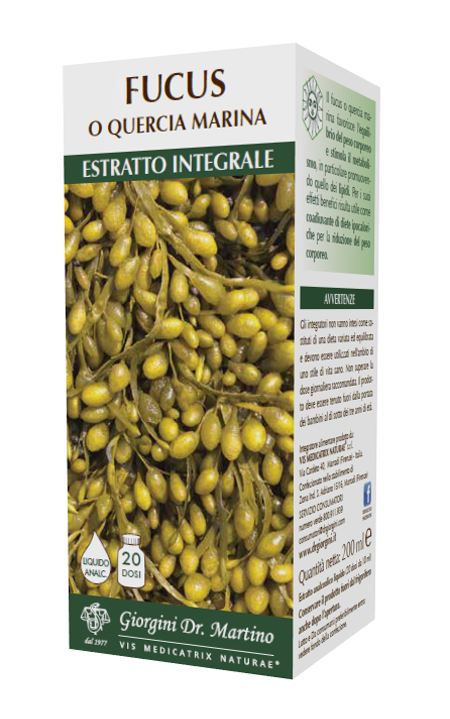 FUCUS O QUERCIA MARINA ESTRATTO INTEGRALE ANALCOLICO 200 ML - Farmacia Dott. Pasquale Russo