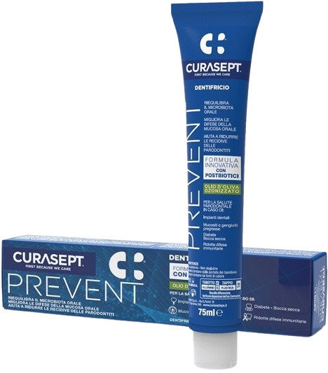 CURASEPT PREVENT DENTIFRICIO 75 ML - Farmacia Dott. Pasquale Russo