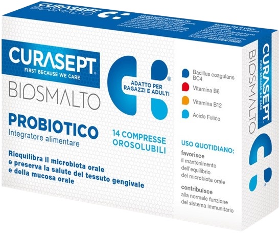 CURASEPT BIOSMALTO PROBIOTICO 14 COMPRESSE - Farmacia Dott. Pasquale Russo