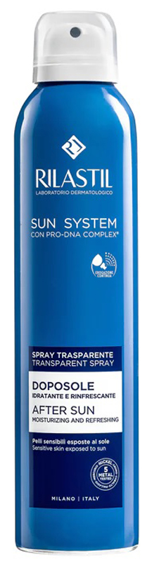 RILASTIL SUN SYSTEM DOPOSOLE SPRAY TRASPARENTE DOPOSOLE IDRATANTE E RINFRESCANTE 200 ML - Farmacia Dott. Pasquale Russo