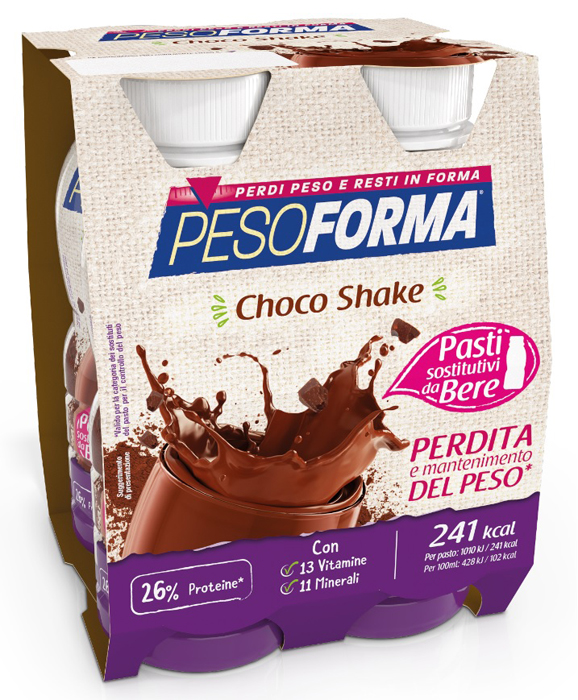 PESOFORMA CHOCO SHAKE 4X236 ML - Farmacia Dott. Pasquale Russo