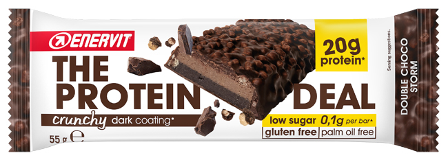 ENERVIT PROTEIN DEAL DOUBLE CHOCO STORM 55 G - Farmacia Dott. Pasquale Russo