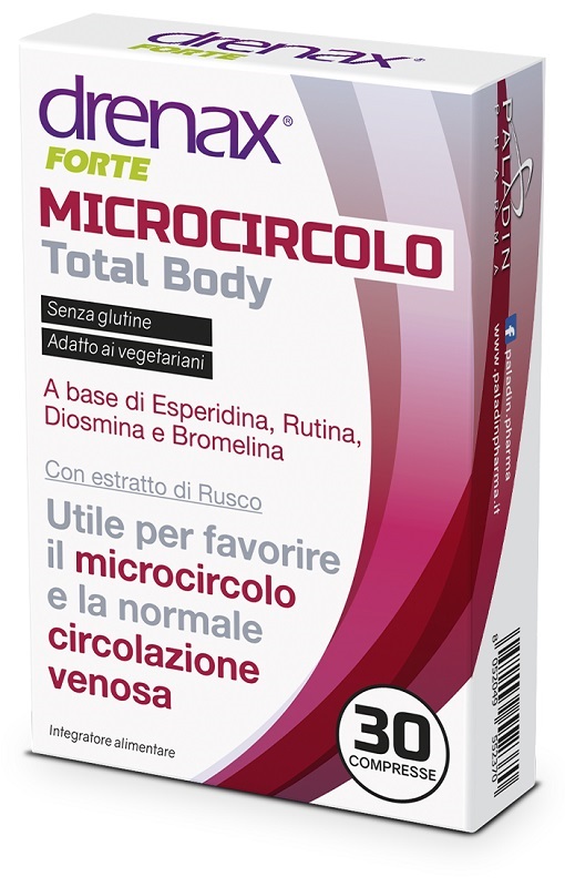 DRENAX FORTE MICROCIRCOLO TOTAL BODY 30 COMPRESSE - Farmacia Dott. Pasquale Russo
