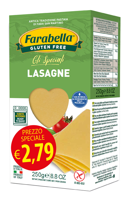 FARABELLA LASAGNA PROMO 250 G X 6 PEZZI - Farmacia Dott. Pasquale Russo