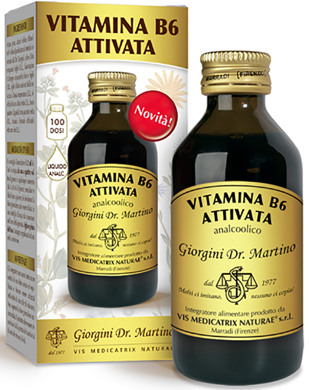 VITAMINA B6 ATTIVATA LIQUIDO ANALCOLICO 100 ML - Farmacia Dott. Pasquale Russo