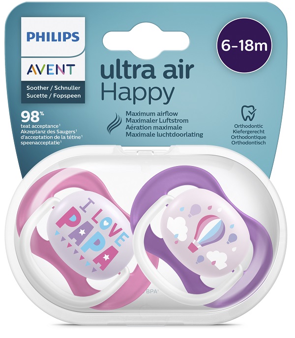 AVENT ULTRA AIR TETTARELLA ORTODONTICA PAPA/BALLOON 0/6 MESI 2 PEZZI - Farmacia Dott. Pasquale Russo