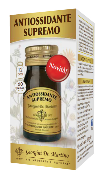 ANTIOSSIDANTE SUPREMO 60 PASTIGLIE - Farmacia Dott. Pasquale Russo