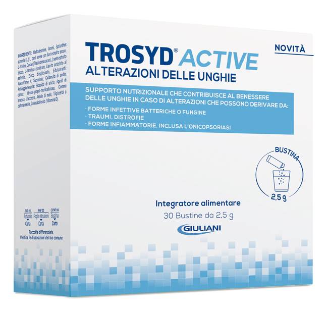 TROSYD ACTIVE ALTERAZIONI UNGHIE 30 BUSTINE - Farmacia Dott. Pasquale Russo